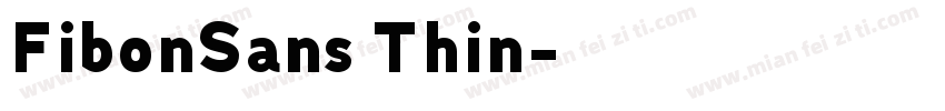 FibonSans Thin字体转换